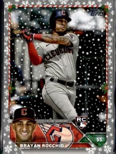 2023 Topps Holiday #H63 Brayan Rocchio Metallic - Picture 1 of 2