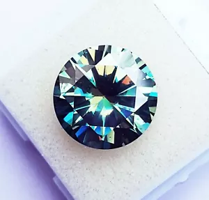 Brilliant Diamantschliff Synthetisch Moissanit 8.80 Karat Lose Edelstein Mit - Bild 1 von 7