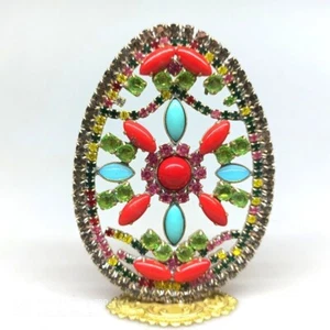 FREE SHIPPING-Czech handmade Rhinestones Easter Egg decoration - Picture 1 of 1