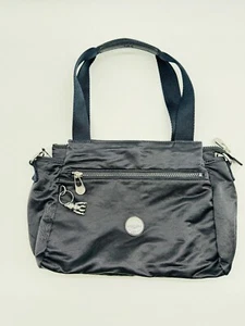 Kipling Elysia nylon women's shoulder satchel bag - Black (No long strap) - Picture 1 of 8