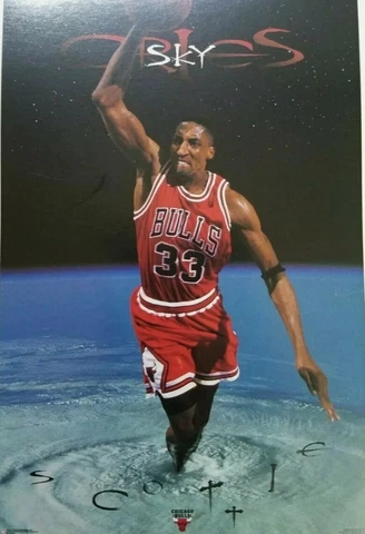 OOP Poster Scottie Pippen 1998 Sky Cries Chicago Bulls Cover