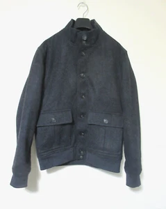 OCTOBRE EDITIONS Gray Wool Cashmere Bomber Jacket - Medium - Picture 1 of 10