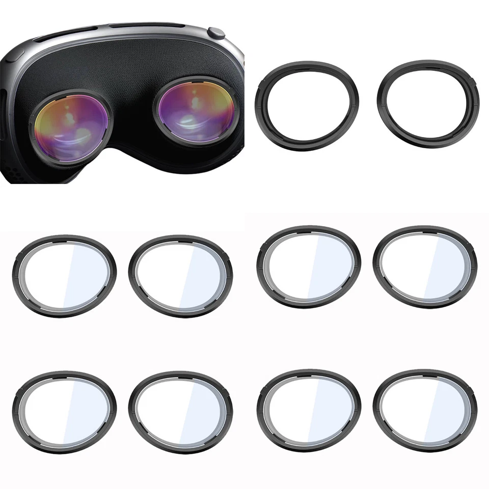 For Vision Pro VR Headset Myopia Lens Glasses 0-400 Degrees Lens Magnetic Frame - Image 1 of 4