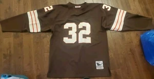 AWESOME VINTAGE MITCHELL AND NESS JIM BROWN CLEVELAND BROWNS 1964 JERSEY SIZE 54 - Picture 1 of 7