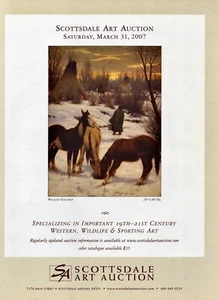 2007 WILLIAM GOLLINGS Art Gallery Exhibit 1-Page Magazine PRINT AD - Picture 1 of 1