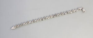 9925658 925er Silber Armband Art deco bunt L18cm