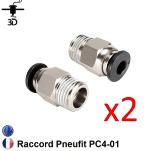 2 x Fitting PC4-01 Pneufit PC4-M10 Schlauch 1,75mm Bowden 3D Drucker CR10 / 10S - Bild 1 von 9