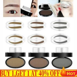 Eyebrow Make Up Powder Definition Brow Stamp Waterproof Paint Eyebrow Enhancer - Picture 1 of 21