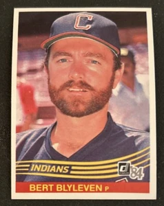 1984 Donruss Bert Blyleven Baseball Card #129 Indians Pitcher EXMT O/C - Foto 1 di 2