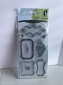 FRAMES Clear Stamp 97721 Inkadinkado 9 pc set bird Brand NEW! MAISON - Picture 1 of 5