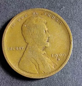 Lincoln Wheat 1c Cent Penny 1909-S Missing "L" In Liberty - Picture 1 of 15