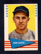 1961 Ossie Bluege Fleer Baseball Greats #93 Senators Baseball Card