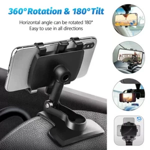 1/2/3 PACKS Universal 360° Car Phone Mount Holder For Cell Samsung Galaxy iPhone - Picture 1 of 16