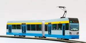 Straßenbahn H0 Modell Tram NGTW6 LeoLiner Leipzig, Karton Bausatz, Maßstab 1:87 - Picture 1 of 2