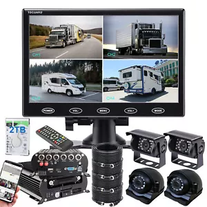 7" Monitor GPS 4G MDVR 1080P Backup Camera 2TB HDD For Truck Remote APP/PC - Picture 1 of 14