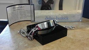 DOLAN BULLOCK Sterling SILVER Link ID Bracelet 42GRAMS MSRP $300 - Picture 1 of 3