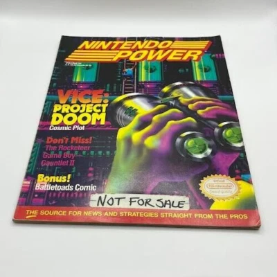 Revista Nintendo Power Volumen 24 Vice Project Doom con Póster Foto 1 de 2