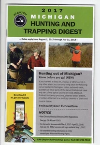 Michigan DNR 2017 caza y pesca juego leyes digestión guía - Michigan-ciervo-parche - Imagen 1 de 1
