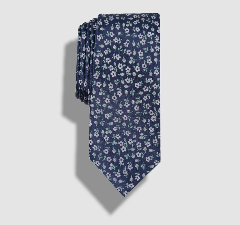 Corbata Bar III Hombre Azul Floral Clásica Ajustada 60 X 2.5 Foto 1 de 1