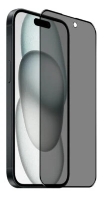 Protector de pantalla de privacidad antiespía de vidrio templado para iPhone 15 Foto 1 de 2