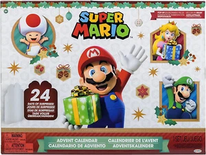 JAKKS Nintendo Super Mario Calendario de Adviento Edición Limitada de Figuras de Navidad - Imagen 1 de 12