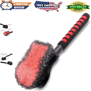 Multi-Functional Long Handle Wheel Brush - Ideal for Tough Grime Removal - Picture 1 of 9