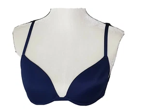 Sujetador Xhilaration Plunge Talla 34C Camiseta Azul Oscuro Acolchado Soporte de Aros  - Imagen 1 de 7