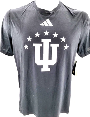 NEW Indiana Hoosiers Black Adidas Creator SS Crew Neck Tee Shirt Men's XL - Image 1 of 4