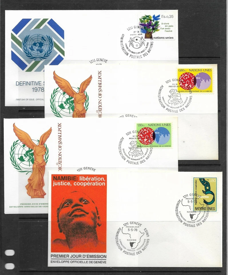 Naciones unidas Ginebra Sobres Primer Día de Circulación (EW-907) - Imagen 1 de 1