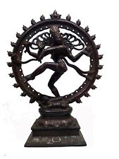 Antique Nataraja Shiva Statue Dancing Shiva Brass Sculpture Vintage Figurine