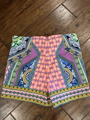 Pantalones Cortos Mujer Anthropologie Grande Tomate Volador Multicolor Boho Geométrico Foto 1 de 4