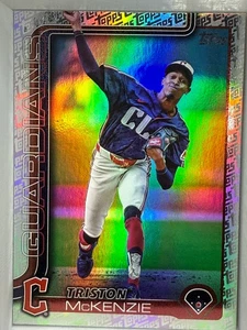 2025 Topps Serie 2 Fanatici Logo Triston McKenzie Cleveland Gaurdians - Foto 1 di 1