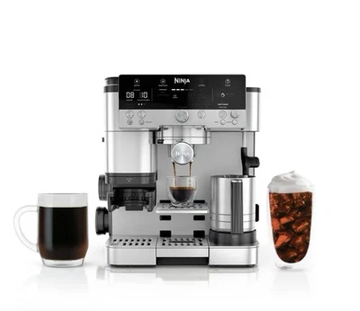 NUEVO-Máquina de café espresso Ninja R-ES601 Luxe Café Premier, plateada Foto 1 de 3