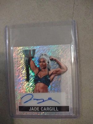 2025 LEAF 1/1 签名 JADE CARGILL WWE 超级明星亲笔签名闪亮罕见迷你 SP 🔥⭐ — 第 1/4 张图片