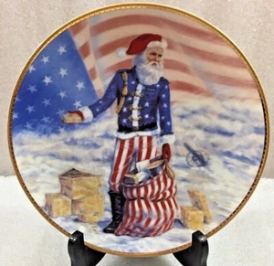 Duncan Royale CIVIL WAR SANTA Plate Portraits of Santa 8.5" patriotic 1985 - Picture 1 of 2