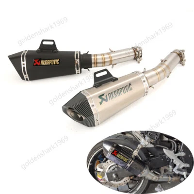 Silenciador silenciador tubo medio 51 mm puntas escape para Honda CBR500R CB500X/F 2013-2019 Foto 1 de 4