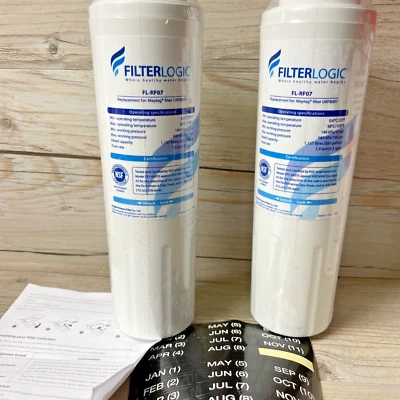 Filter Logic FL-RF07 Pair Refrigerator Water Filters Replacement Maytag UKF8001 - Image 1 of 4