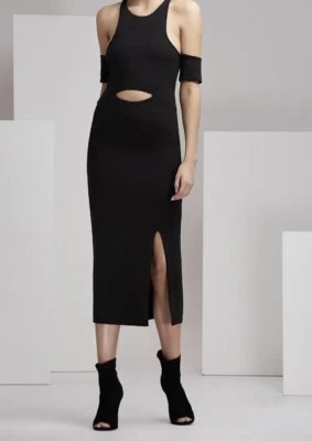 NEW Finders Keepers Leon Dress Midi BLACK SIZE XL - image 1 of 4