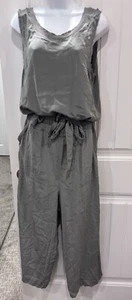 Herrlicher ärmelloser Jumpsuit Kali Chambray mit V-Ausschnitt, Größe XL - Bild 1 von 22