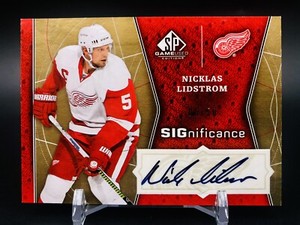 2009-10 SP Game Used Edition SIGnificance /50 Nicklas Lidstrom #SIG-NL Auto HOF