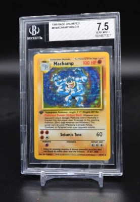 Machamp 1st Edition BGS 7.5 Base Set Holo 1999 Pokemon WOTC FAST SHIP - Image 1 of 2