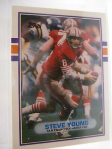 1989 Topps Traded #24T Steve Young NINERS - Picture 1 of 2