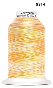 Gutermann Bulky-lock 80 Overlocking Thread - variegated color - G730809-9914 - Picture 1 of 2