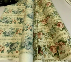 TELAS DE ALGODÓN DE MUEBLES SUAVES: FLORES CLÁSICAS: $8.00 por metro: #BM61A.B - Imagen 1 de 11