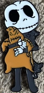 Disney Pesadilla antes de Navidad Jack Skellington Oogie Boogie Metal Pin Botón - Imagen 1 de 3