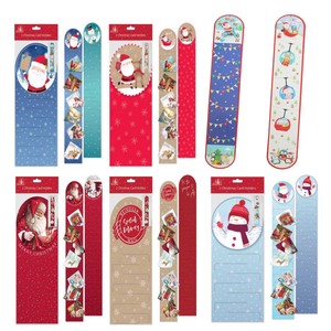 Pack Of 2 Christmas Traditional Cute Design Hanging Card Holders 60 Cards