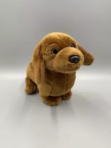 Go! Games 11 Inch Brown Dachshund Puppy Dog Plush Stuffed Animal Toy - Picture 1 of 7