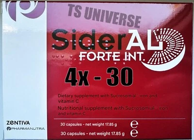 SIDERAL Forte 120 Capsules Iron Supplement with Vitamin C - Image 1 of 4