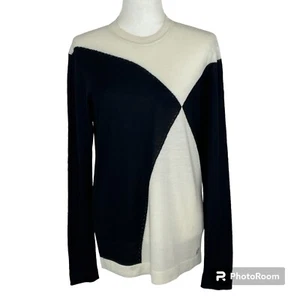 Gianni Versace Collection Sweater NEW Women's Size XS Viscose Wool Black Ivory - Picture 1 of 9