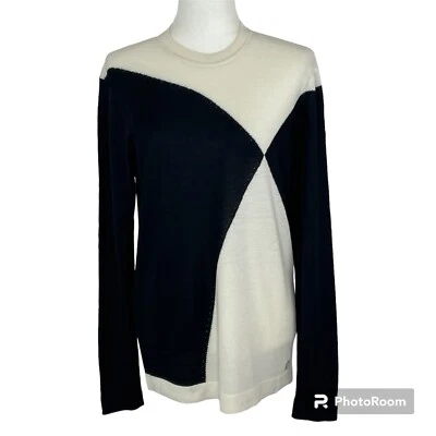 Gianni Versace Collection Sweater NEW Women's Size XS Viscose Wool Black Ivory - Image 1 of 4